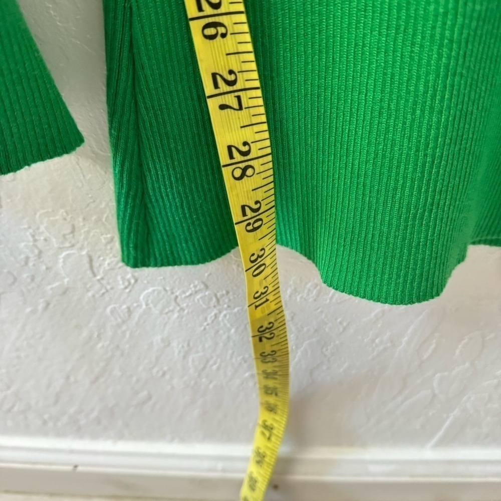 New York and Company Green Ribbed Flare Sweater Pull On Pants XL - Picture 8 of 8